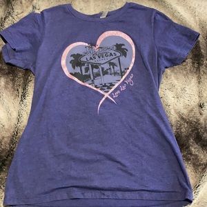 Purple las vegas tee. Size L.